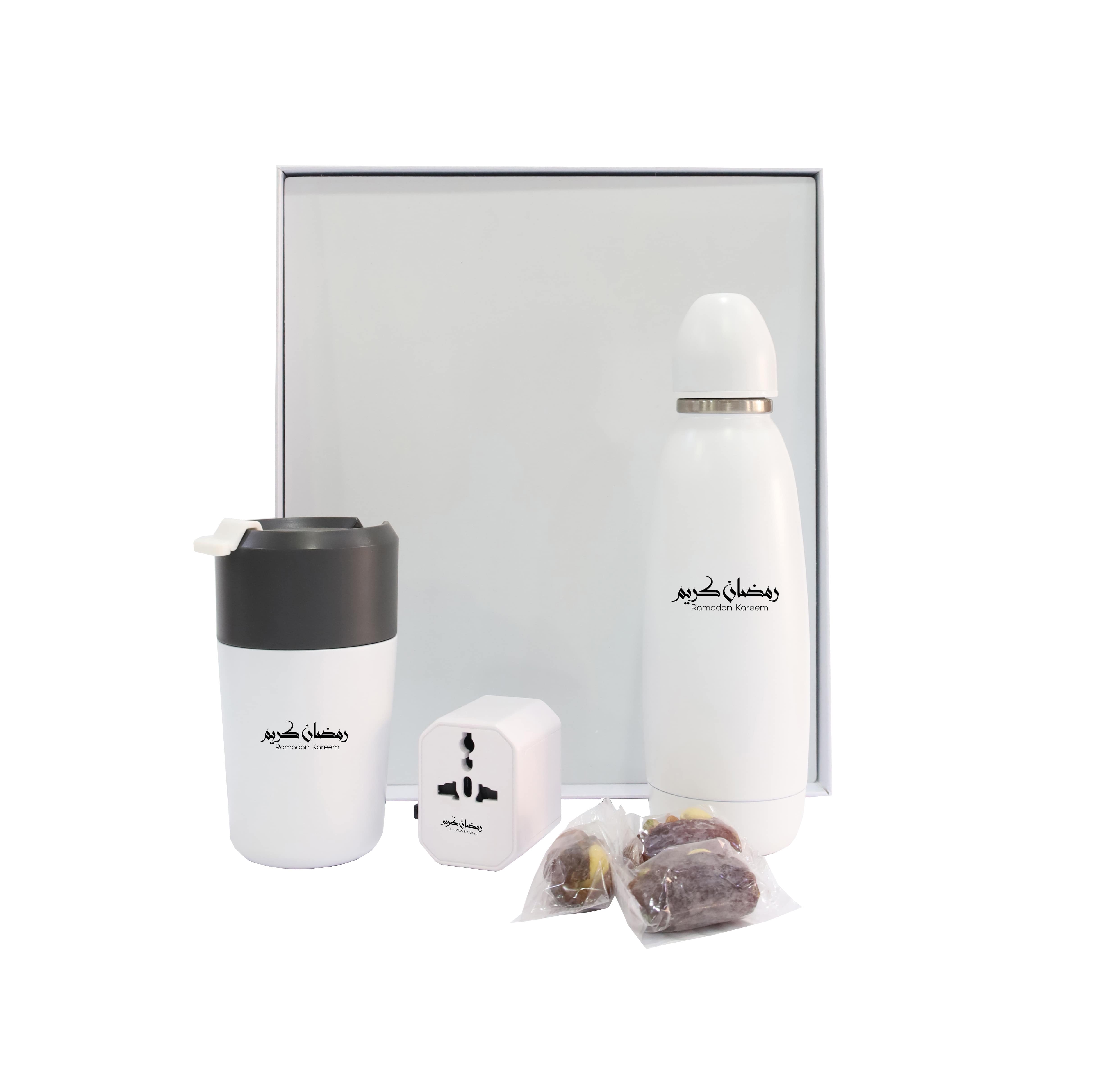 RM004 - White Drinkware Ramadan Gift Box